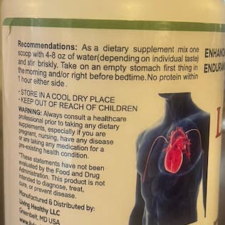 Living Healthy it's a Lifestyle - Wholesale Oral Supplement/Vitamin - Living Cardio 18oz.