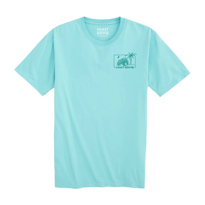 Coast Hippie - Wholesale Screen Printed T-Shirt - Unisex - Palm Jeep SS4