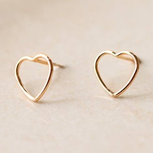 Brincos de coração aberto por atacado de Shiny Soul Creations