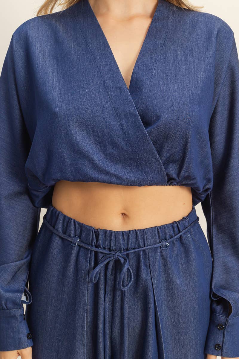 HYFVE – wholesale Top & pants set (NOT Loungewear) – Women's – Wrap Top And Wide-Leg Pants Set10