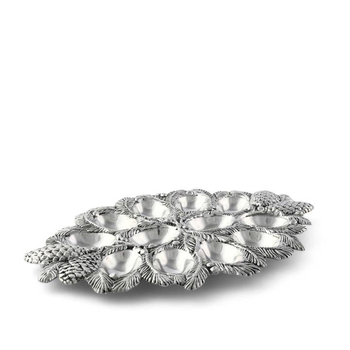 Arthur Court - Wholesale Serving Utensil - Pine Cone Forest Deviled Egg Server