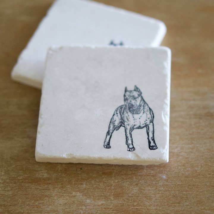 Lace, Grace & Peonies Marble Coasters - Vente Sous-verre - Pitbull Sous-verre en marbre