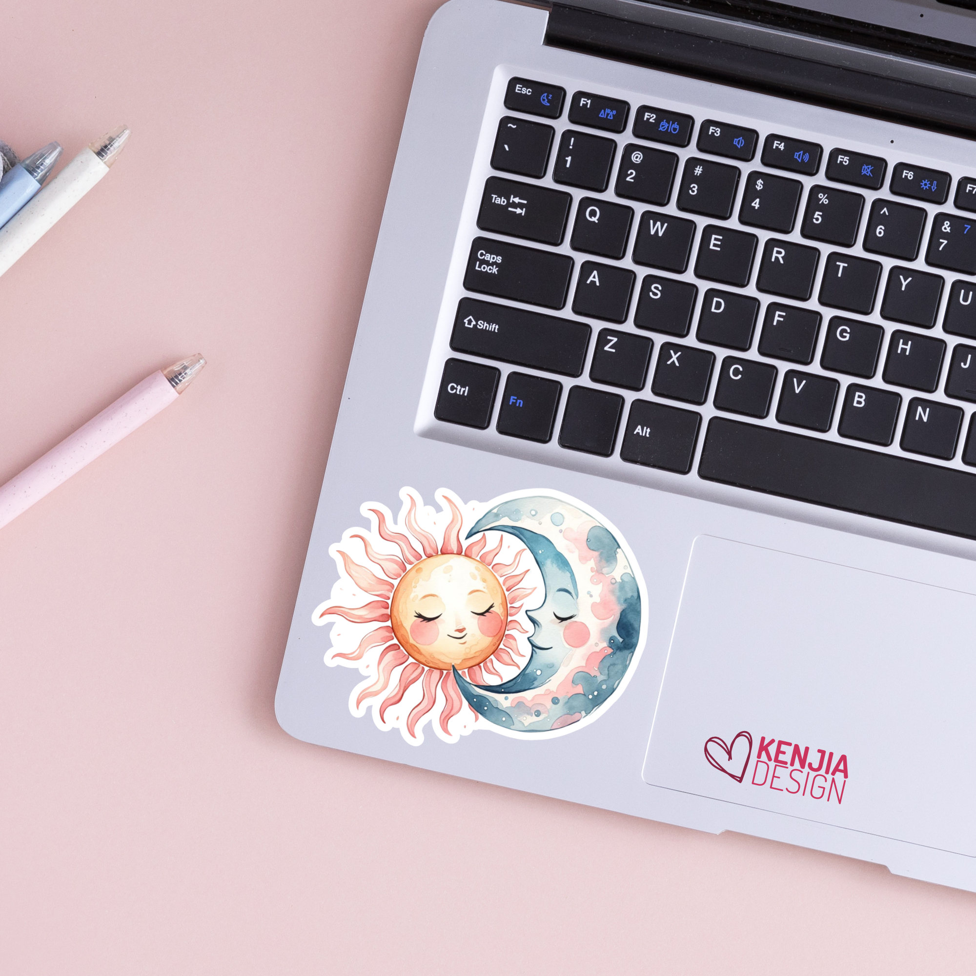 Kenjia Design - Wholesale Sticker - Cute Kawaii Moon and Sun Stickers / Summer Sticker 1