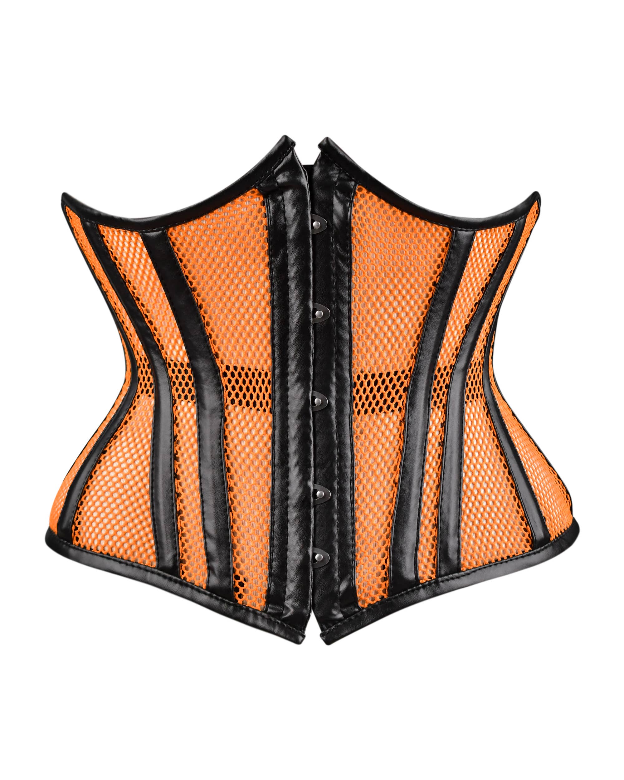 Orange Medieval Style Women Underbust Corset - Waist Shaper for wholesale on Faire