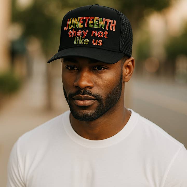 The Candy Collections - Wholesale Trucker Hat - Women's - Juneteenth they not like us Trucker Hat 1