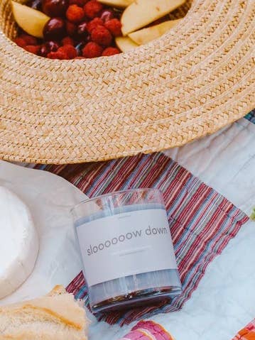 Slooow Down Candle for wholesale by Happy Sloth Co.