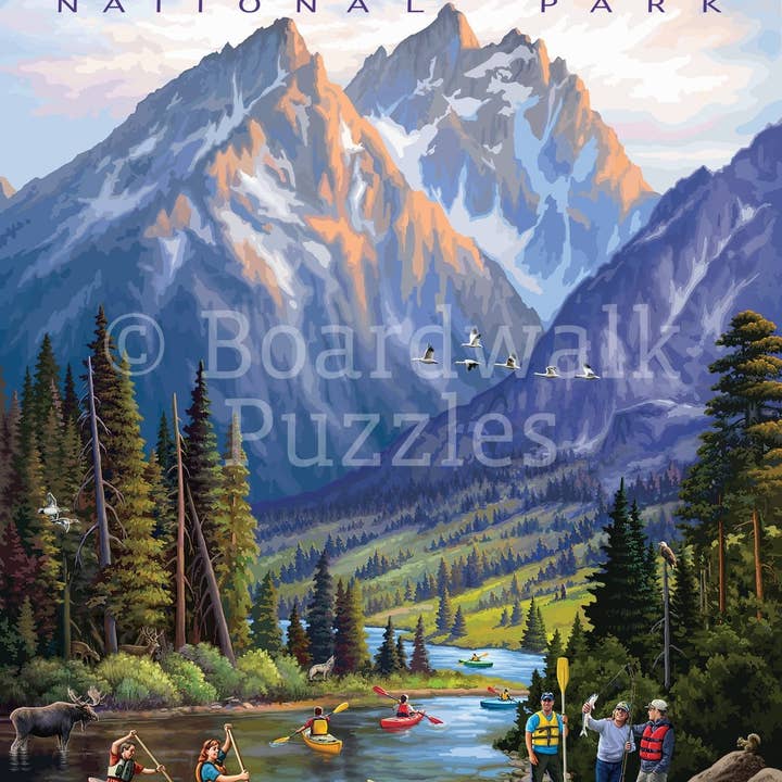 Boardwalk Puzzle Company - Wholesale Puzzle - Adult - Grand Teton - Personal Puzzle - 210 Piece1