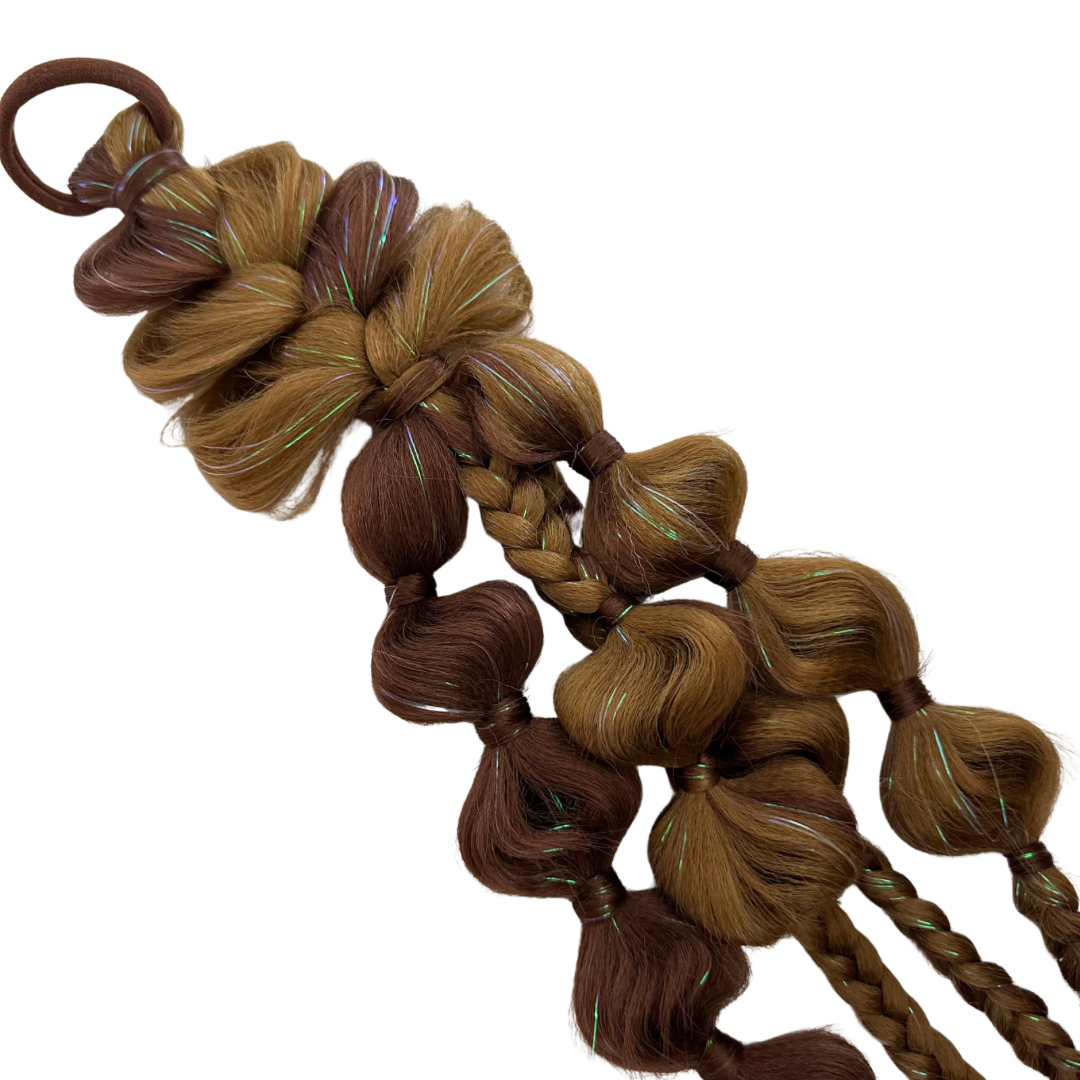Poppet Locks - Wholesale Hair extensions - Long LED Bubble Pony - Chocolate - 20”1