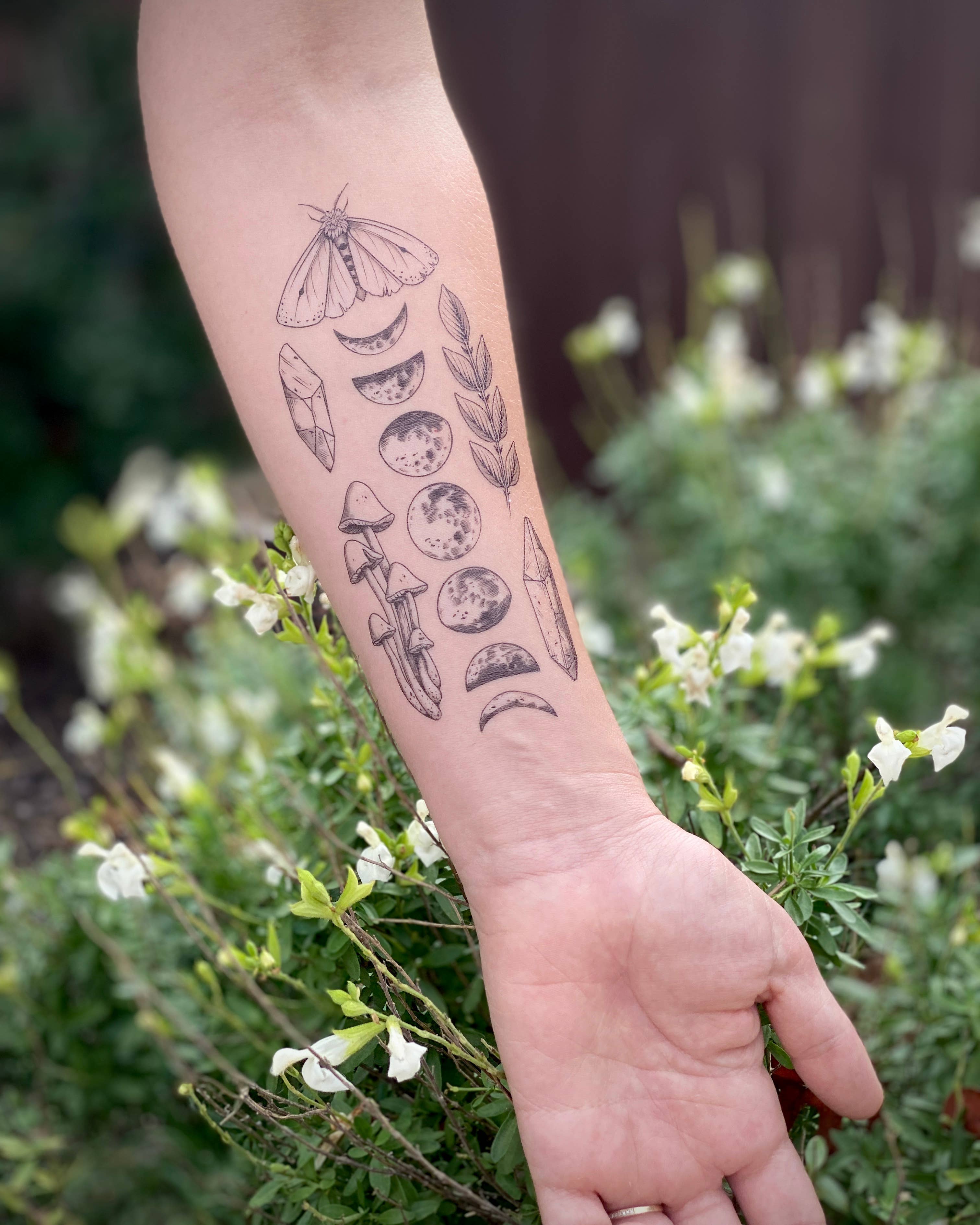NatureTats - Wholesale Temporary Tattoo - Moon Magic Temporary Tattoo7