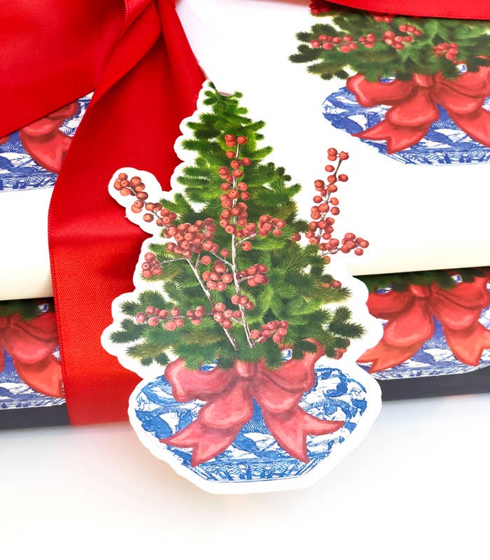 JOSIL Paperie & Gift - Vente Étiquette cadeau - Étiquette cadeau Chinoiserie Ginger Jar5