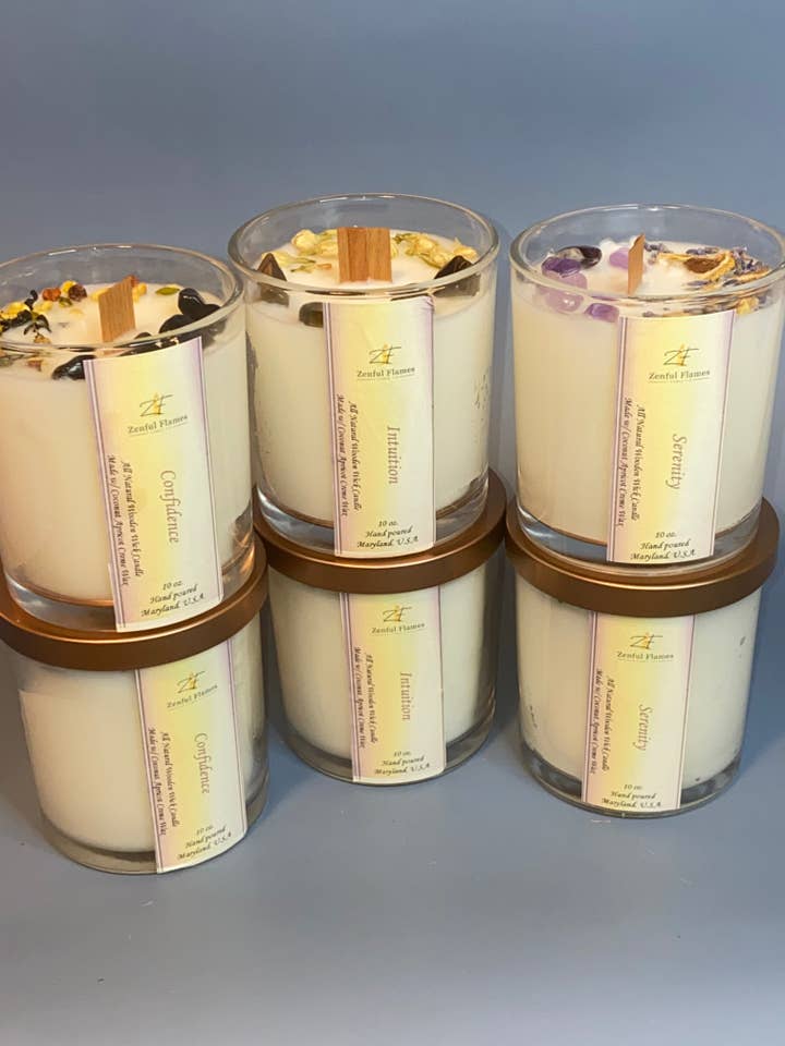 Zenful Higher Vibez 10 oz. for wholesale by Zenful Flames Candle Co.