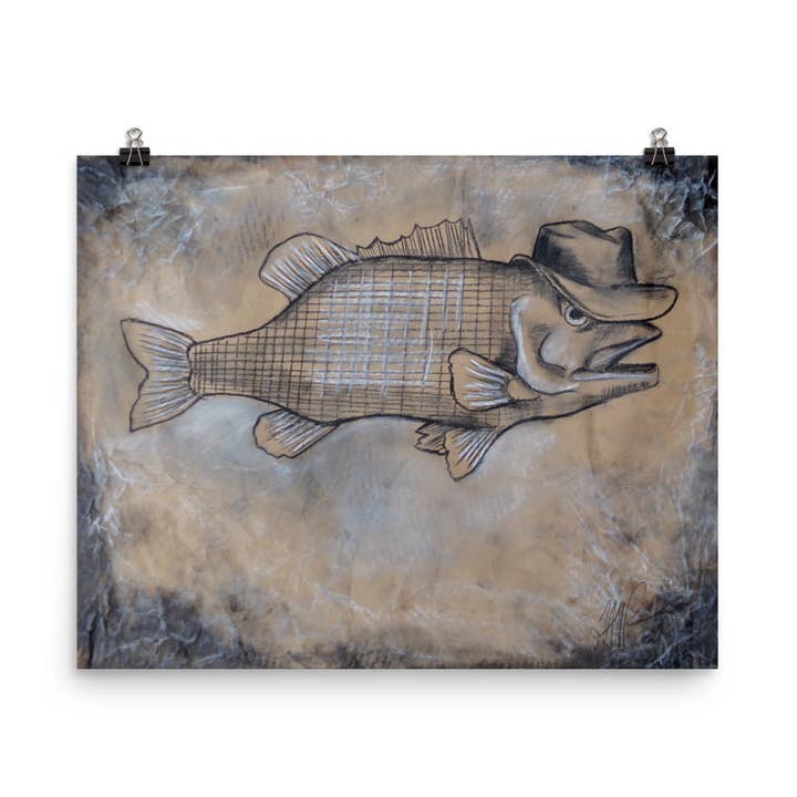 Cowboy Up Museum-kwaliteit matte kunstdruk voor wholesale door Wildness By Design