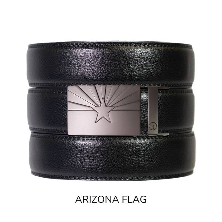 Tough Apparel - Vendita all'ingrosso Cintura - Uomo - Set cintura e fibbia in pelle nera con chiusura a cricchetto17