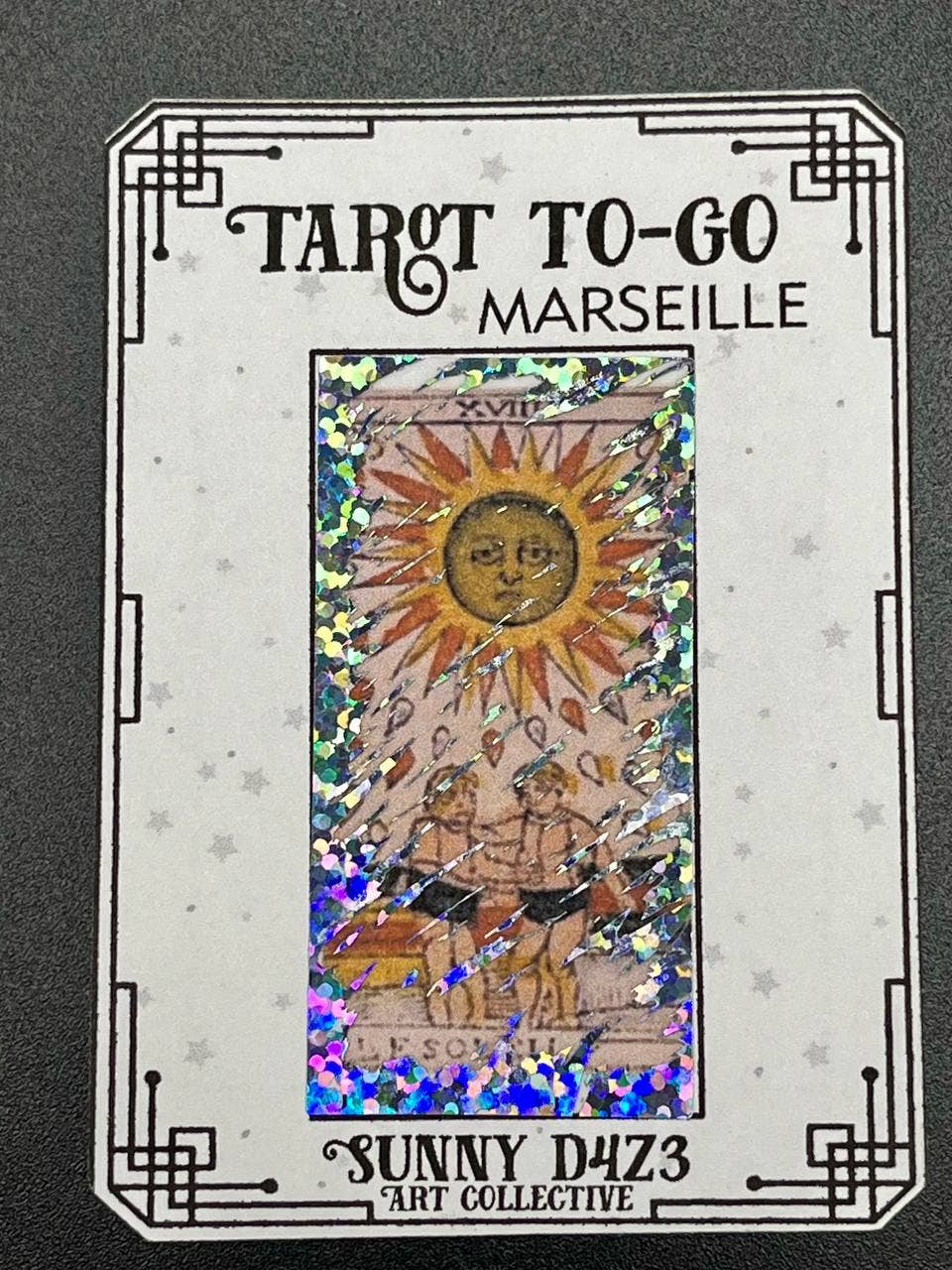 sunny d4z3 art collective - Wholesale Tarot/Oracle Card - scratchers- tarot to go white scratch off - 3 card pack - MARSEILLE5