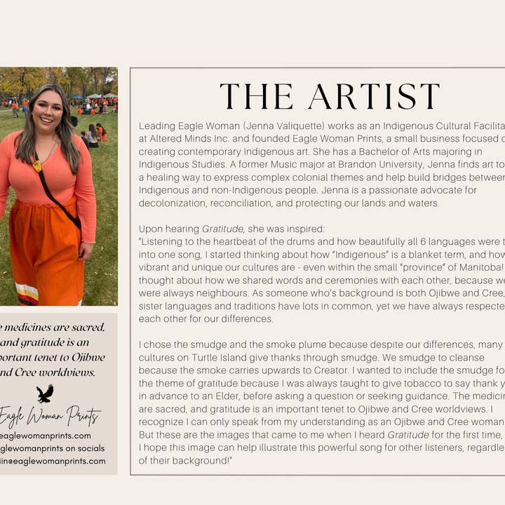 Gratitude Art Print pour la vente par Eagle Woman Prints