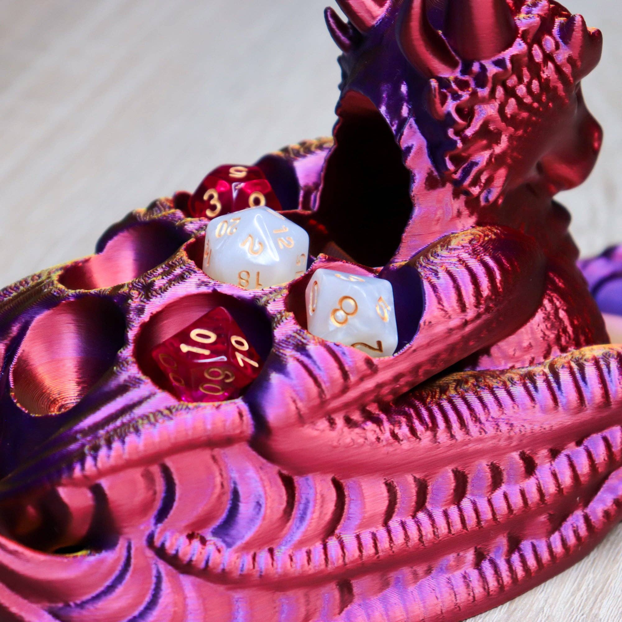 Der Krämer Factory - Wholesale Dice - Dice Tower Dragon | with Dice Compartments | for Tabletop Games2