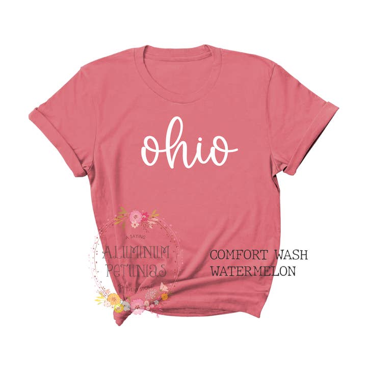 Aluminum Petunias - Wholesale T-Shirt (Graphic) - Women's - Custom State or City Printed Comfort Colors Shirt2