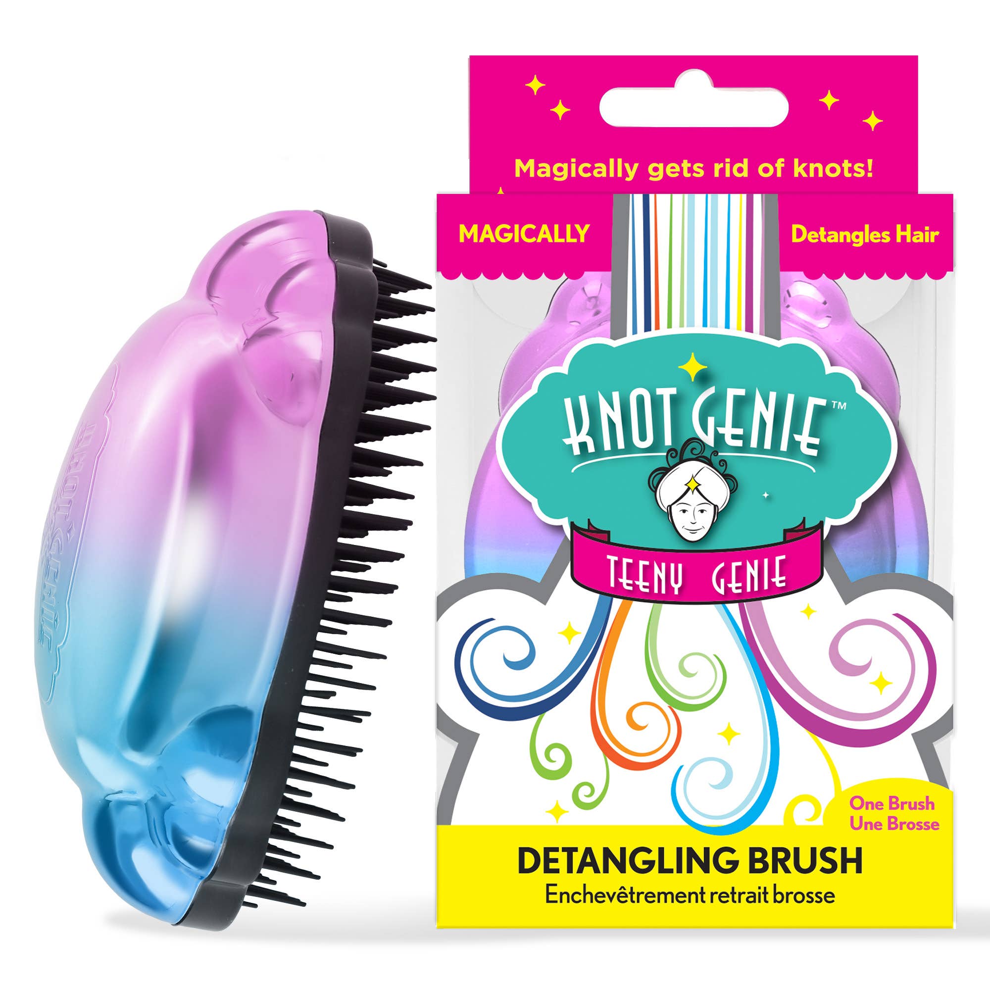 Knot Genie - Wholesale Hair Brush/Comb - Kids & Baby - Teeny Genie Kids’ Detangling Hair Brush – Small Size16