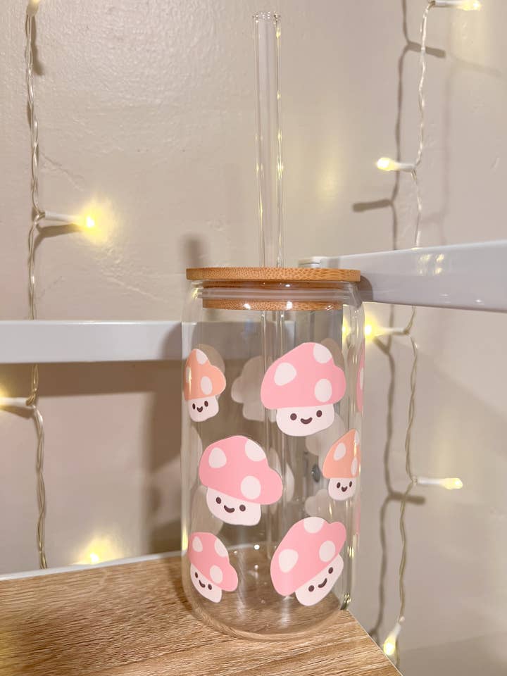 Mushroom vibes cup for wholesale by Charm and Clay