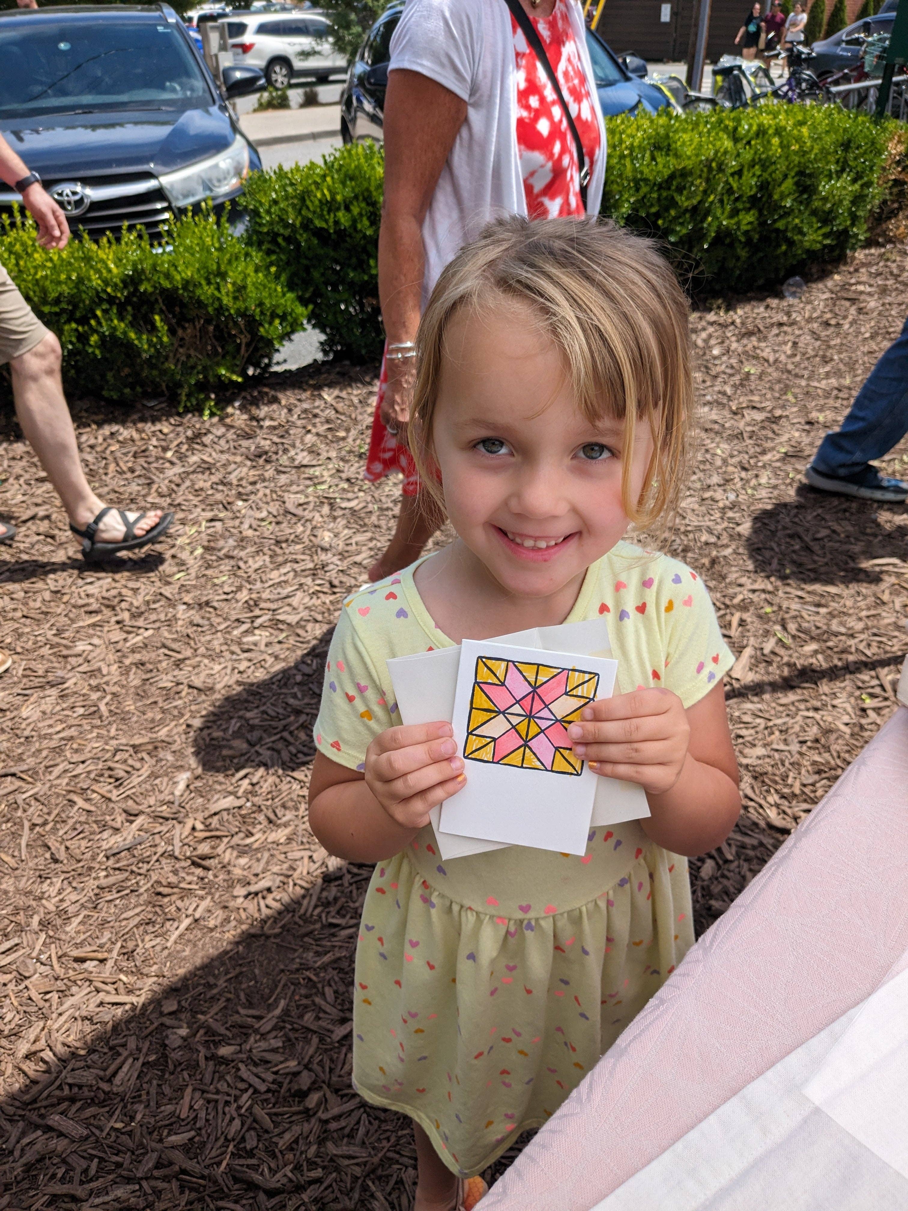 Beau Paper Co. - Wholesale Stationery/Notecard Set - Quilt Letterpress Coloring Cards – Set of 4 | A1 DIY Note Cards on Cotton Paper3