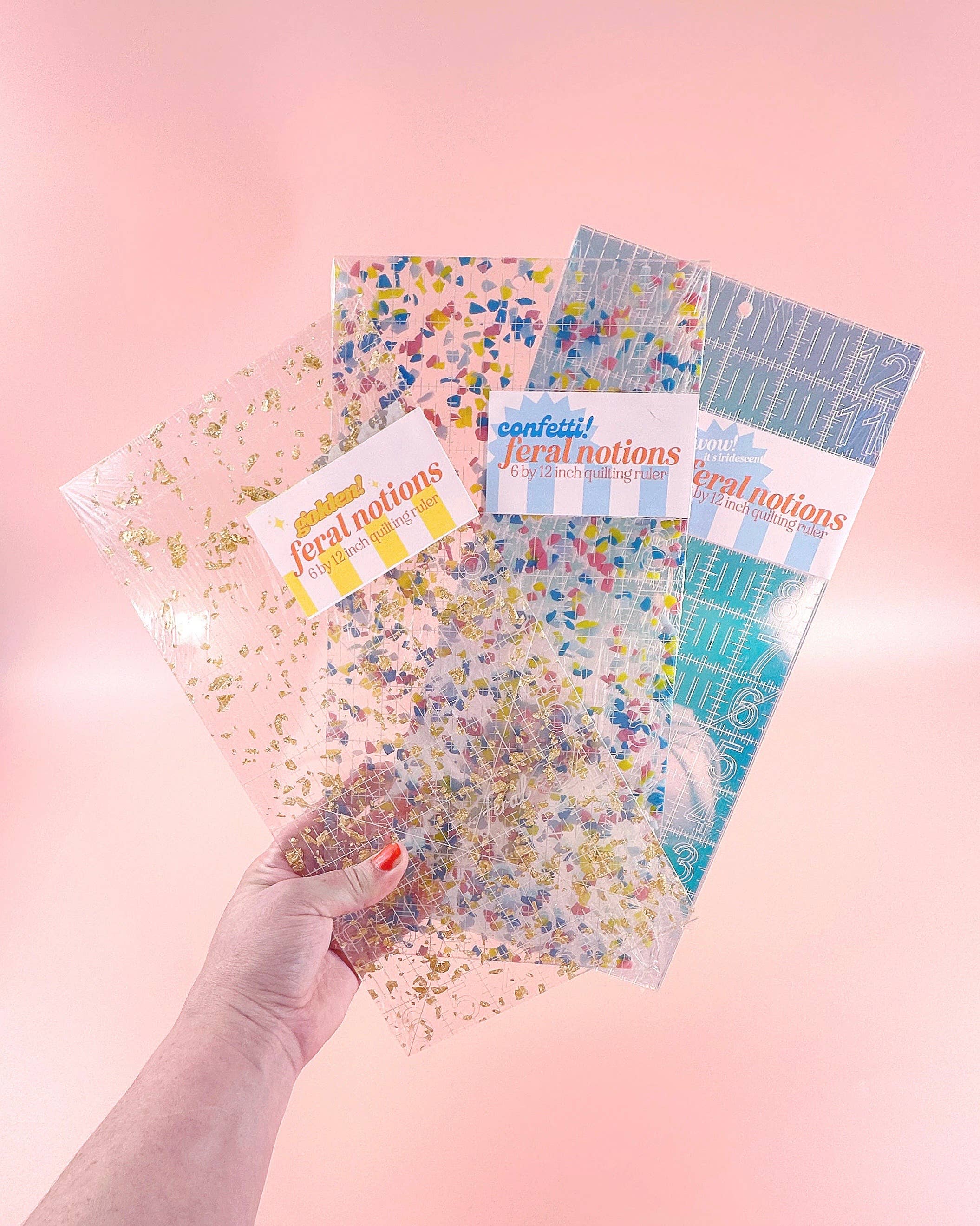 Feral Notions – Engroshandel Hobbyværktøj – 6 x 12 Quiltlineal1