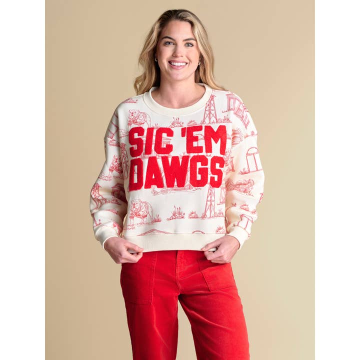 Le Pull Toile de l'Équipe | Georgia pour la vente par Stewart Simmons