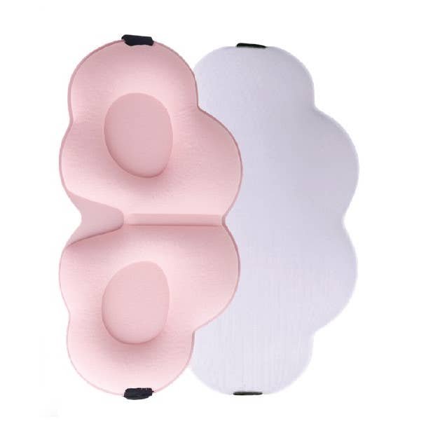 Lindo – wholesale Sleep/eye mask – Lindo Marshmallow Soft 3D Eye Mask (2pk) Pink/Blue