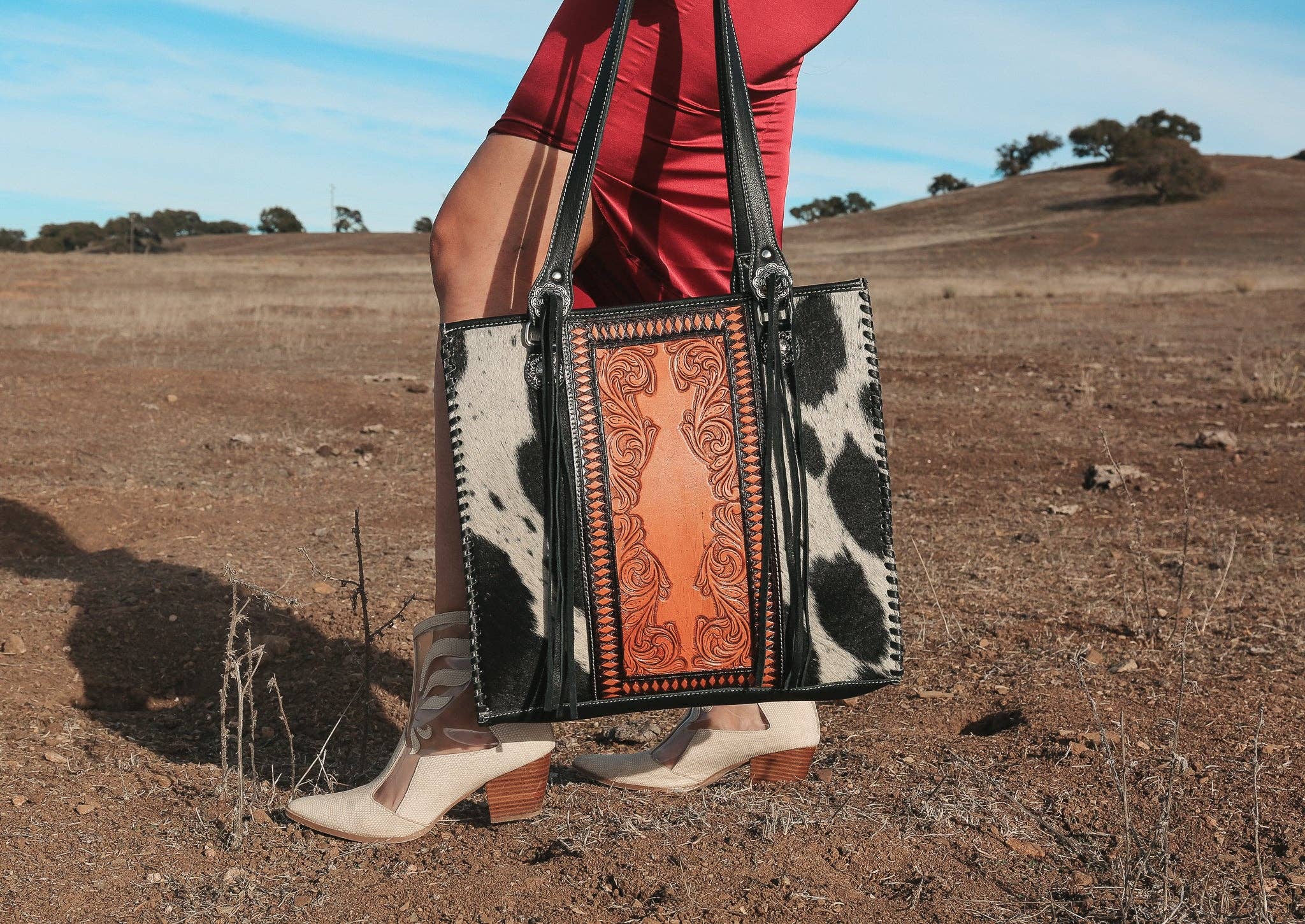 Haute Southern Hyde - Wholesale Tote Bag - Women's - Luxe Cowgirl Tote a Haute Southern Hyde Cowhide Purse4