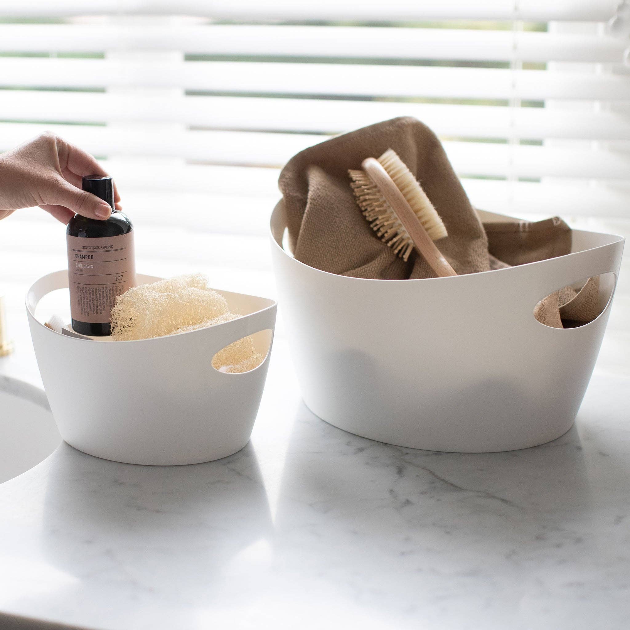 Bomull vit Förvaringskorg BOTTICHELLI S för wholesale på Faire1