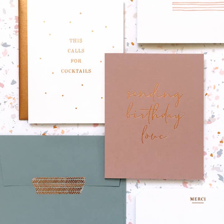 Missive - Wholesale Verjaardagskaartje - Verjaardagsliefde Sturen Koperfolie Kaart1