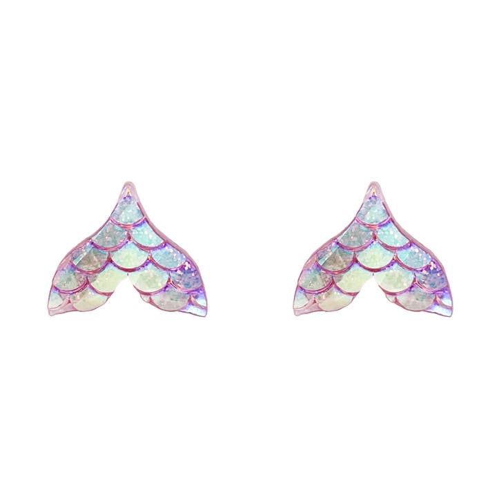 Gleaming Mermaid Tail Studs for wholesale by Artynkitsch