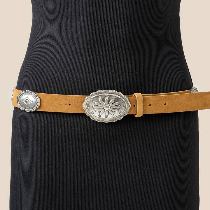 Anarchy Street - Wholesale Belt - Women's - Western Oval Floral Buckle Belt3