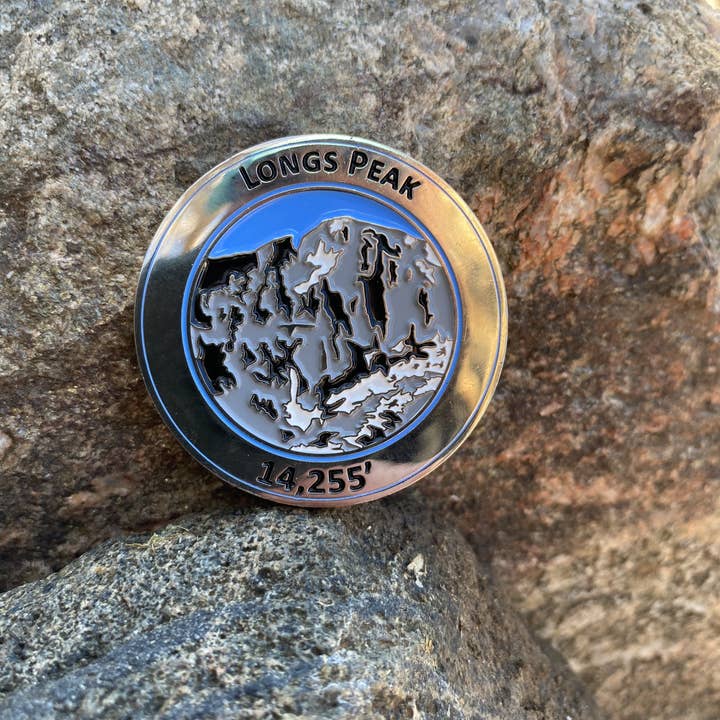 Mountain Freedom Coins - Wholesale Keepsake Coin/Token - Longs Peak Colorado 14er Mountain Summit Coin Gift