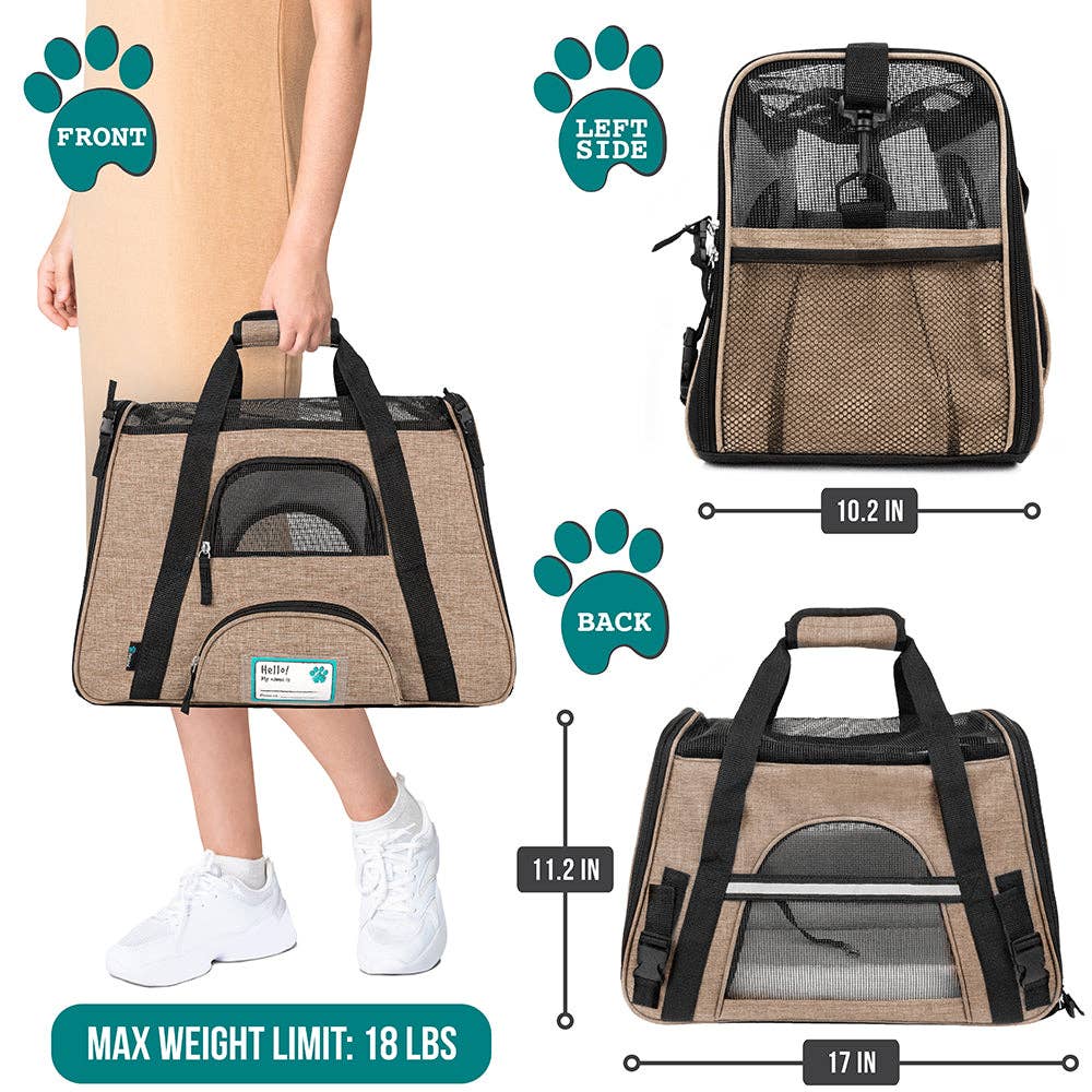 PetAmi - Wholesale Pet Carrier - Cat/Dog - Heather Tote Bag Pet Carrier87