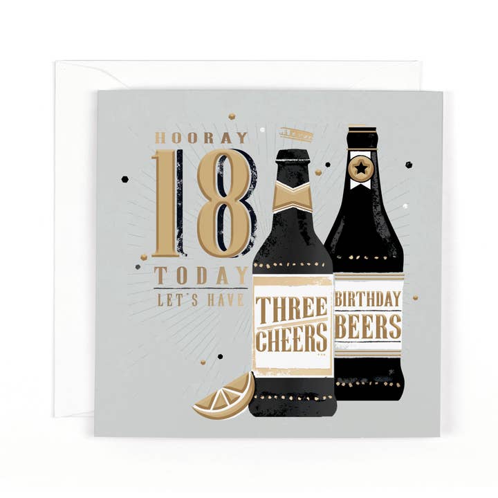 Bottiglie di birra per il 18º compleanno in carbone per la vendita all'ingrosso da parte di Hotchpotch