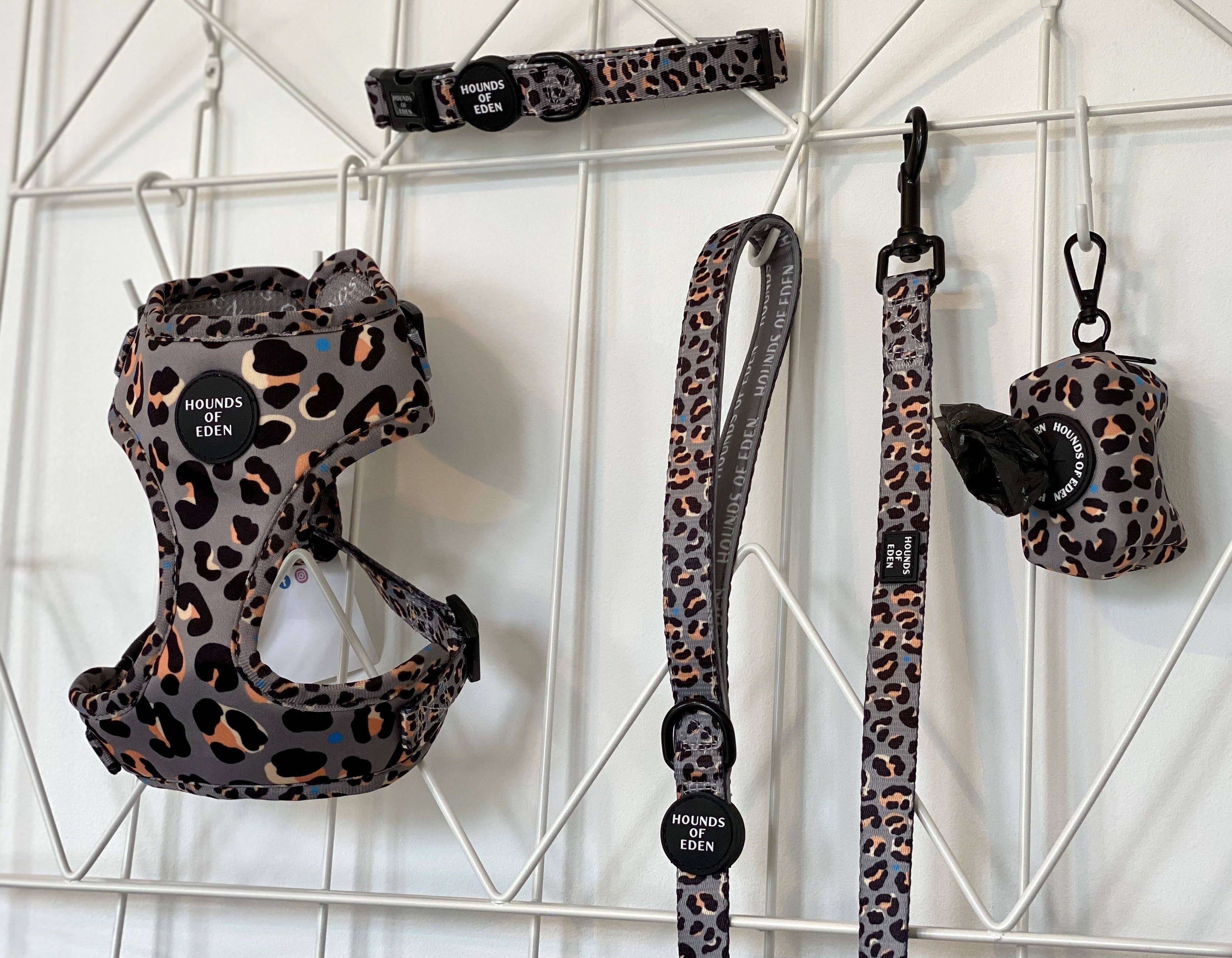 Hounds of Eden – Arnês – Cão por atacado – Steel Leopard - Arnês para cães cáqui/cinza4