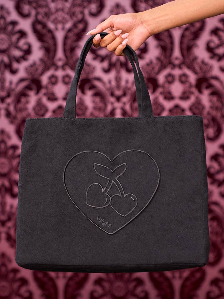 Sac cabas réversible en noir pour la vente par Voight