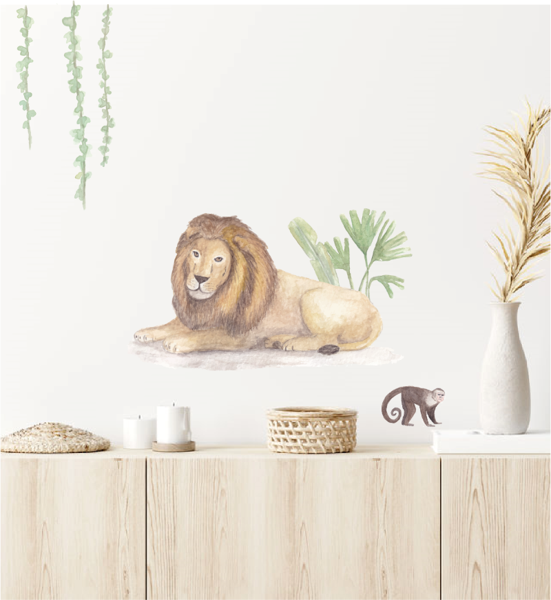 lm baby art - Wholesale Wall Decor - Kids & Baby - Muursticker leeuw kinderkamer0