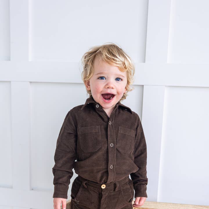 Brown Corduroy Boys Pants for wholesale by Yo Baby