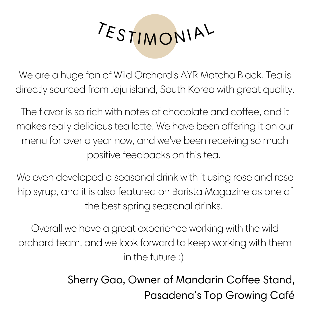 Wild Orchard Tea Company - Wholesale Health/Detox Tea - Ayr Matcha Black – Organic Black Tea Superfood Powder7