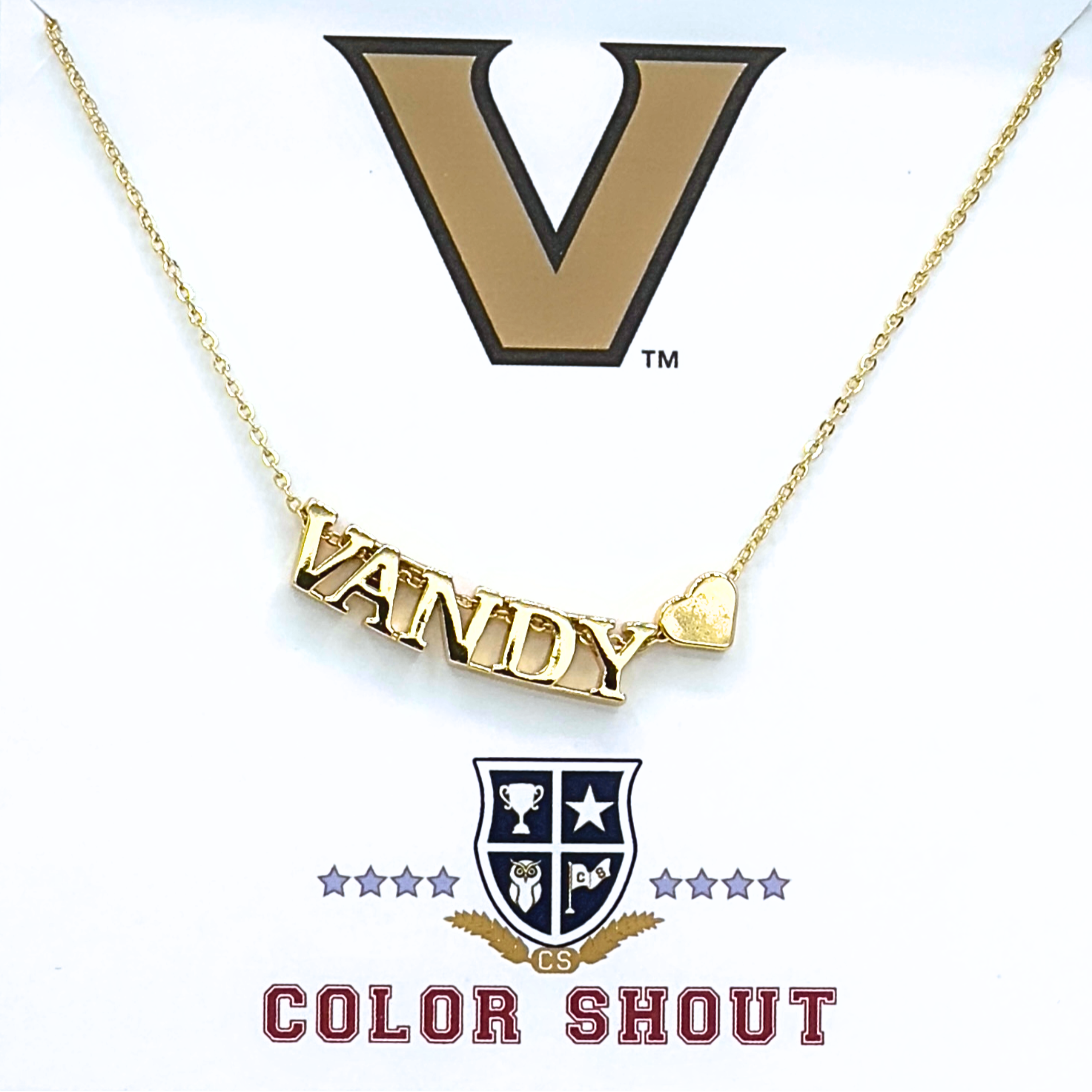Color Shout - Wholesale Pendant/Charm Necklace - I Love College:  Initial Heart Necklace34