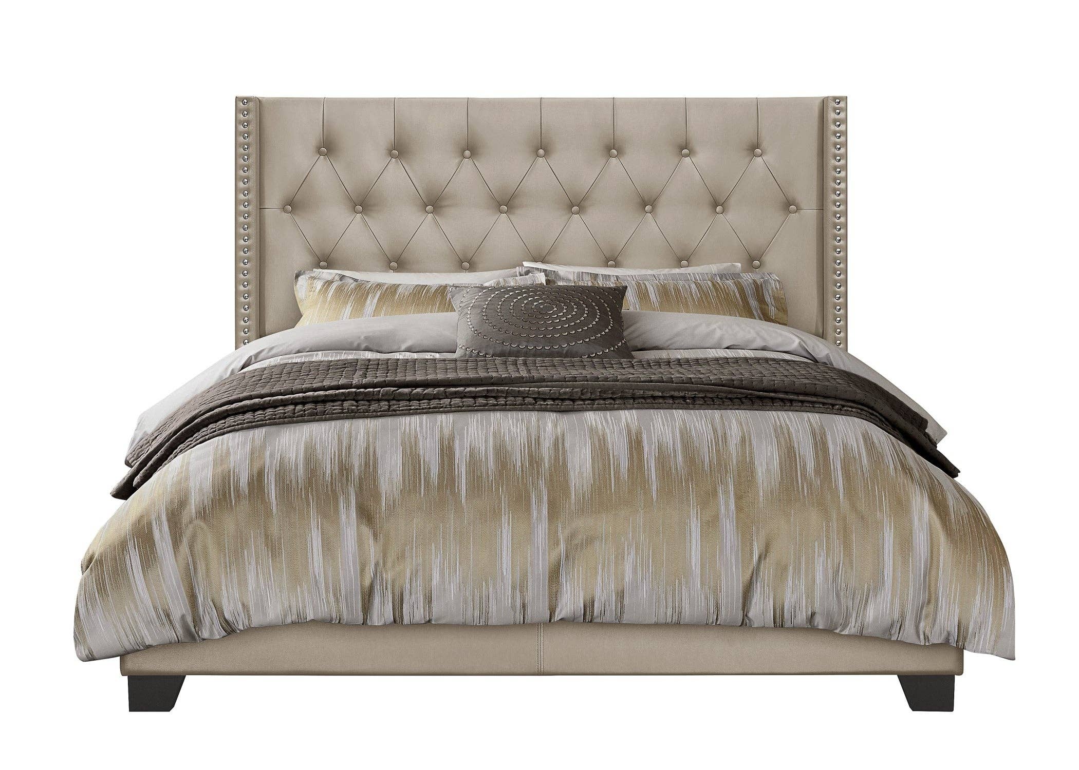 Home Design - Wholesale Bed - Brady Tufted Wingback Upholstered Panel Bed21