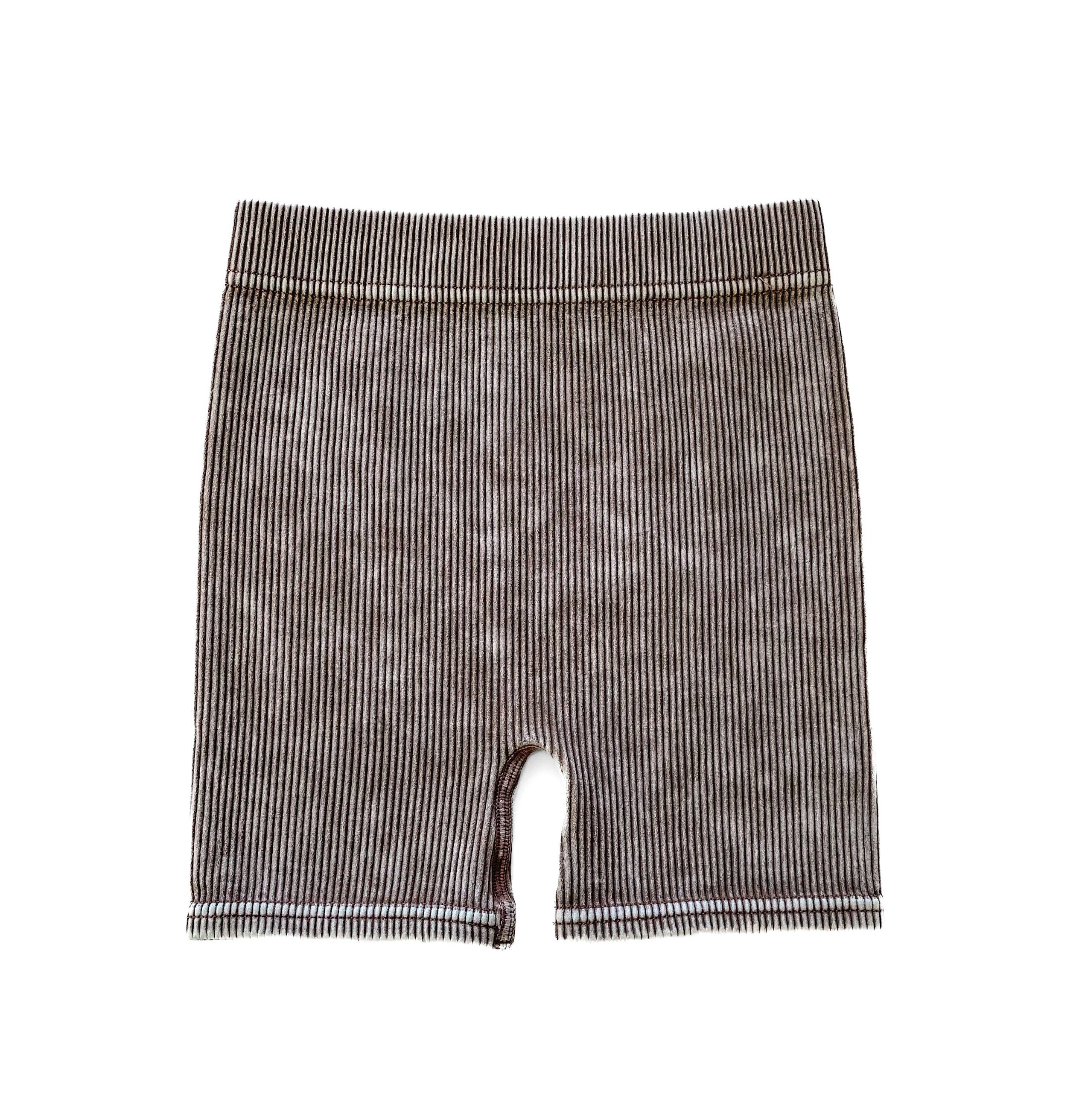 LENOX JAMES - Wholesale Shorts - Kids - ACID WASH BIKER SHORTS - COCONUT