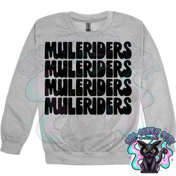 Stacked Mascots Muleriders for wholesale by Siri-Ously Cute