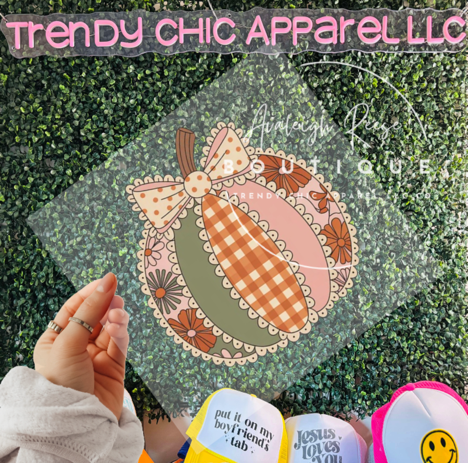 Trendy Chic Apparel LLC - Wholesale Sublimation Transfer - Patterned Pumpkin DTF Transfer0