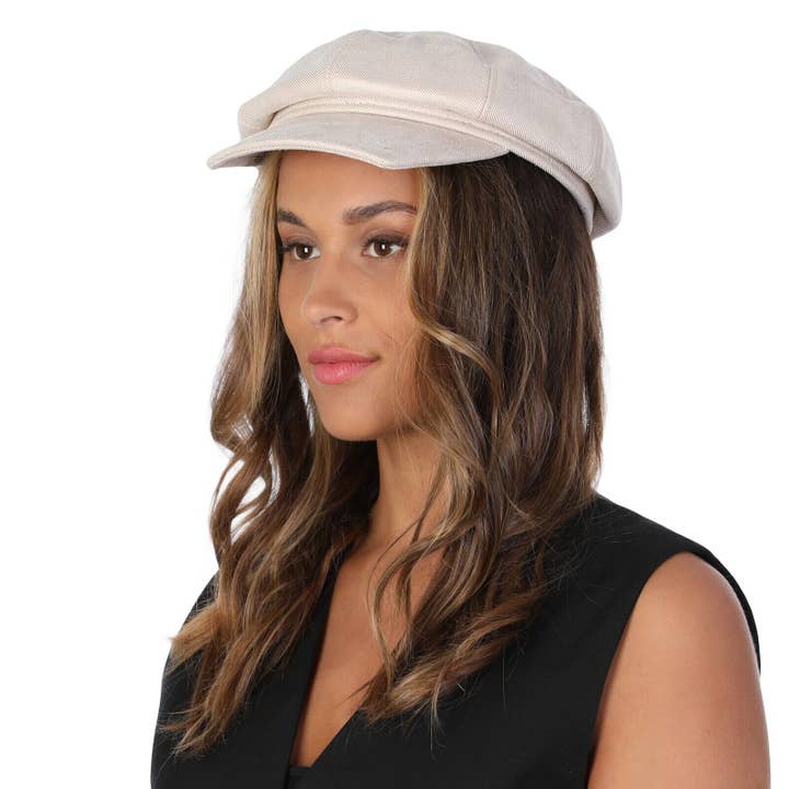 Stylex Party - Wholesale Newsboy/Schoolboy Hat - Women's - PU Suede Blend Baker Boy Cap Womens Fashion Outfit Accessory