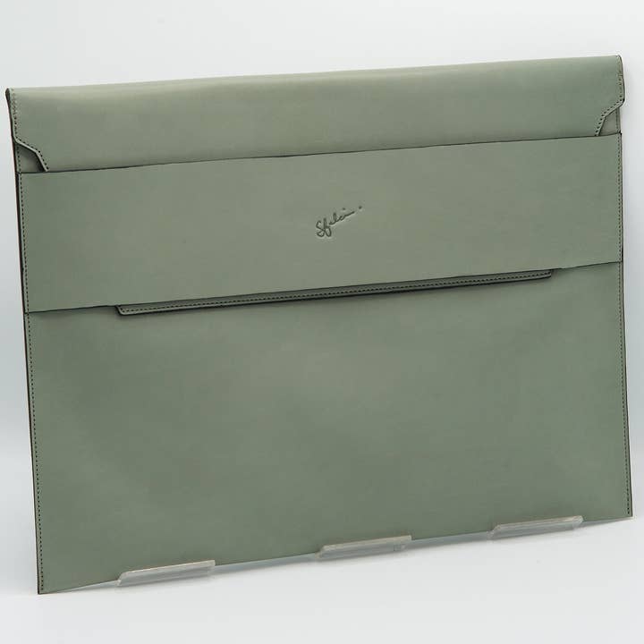 CARPETA PORTFOLIO SLEEVE WITH POCKET - Ash Blue for wholesale by Sfalci