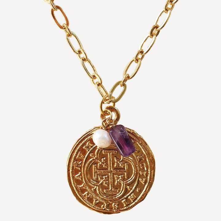 ÉMOLO - Wholesale Pendant/Charm Necklace - COOL Long Coin Necklace2