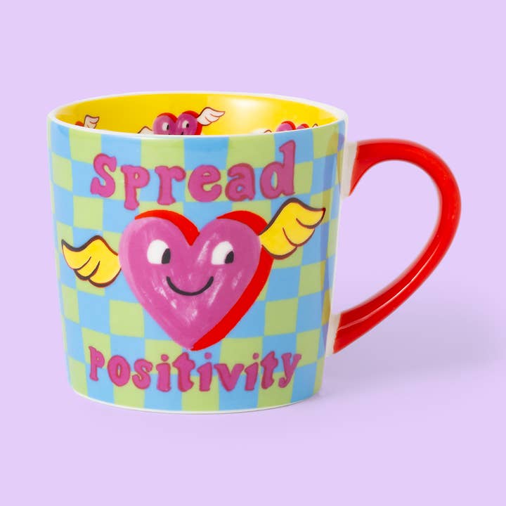 Spread Positivity Mug for wholesale by Eleanor Bowmer