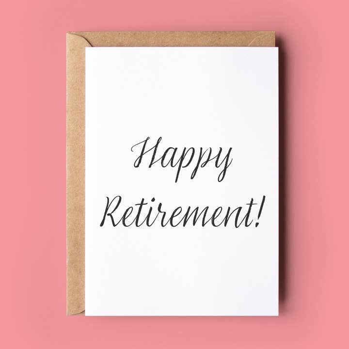 Happy Retirement! for wholesale by Wonky Cards